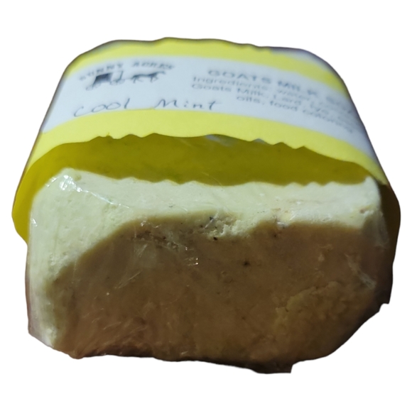 Amish Goat's Milk Cool Mint Sunny Acres Homemade Bar Soaps Coconut Oil - Picture 3 of 4
